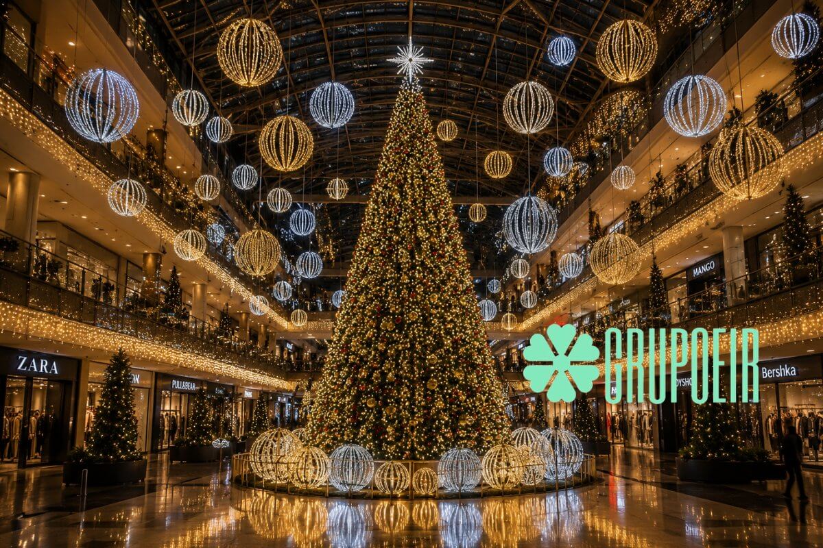 Luces de Navidad para Centros Comerciales Mexico Grupoeir