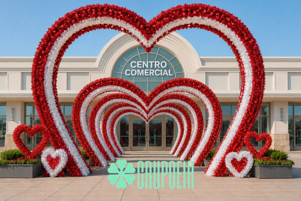 Feston Decorativo Adornos Dia del Amor y la Amistad Mexico Grupoeir