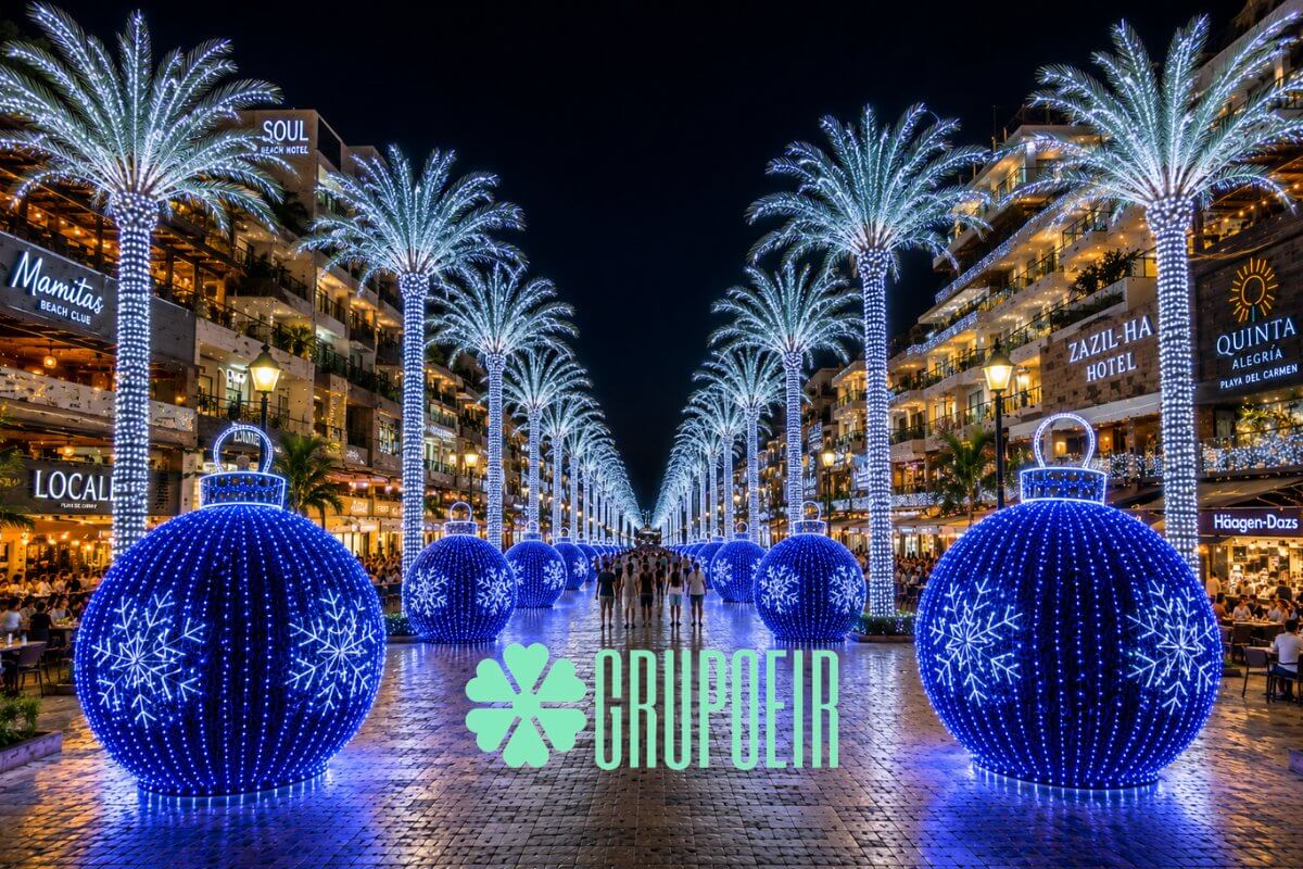 Feston Decorativo Azul Mexico Grupoeir